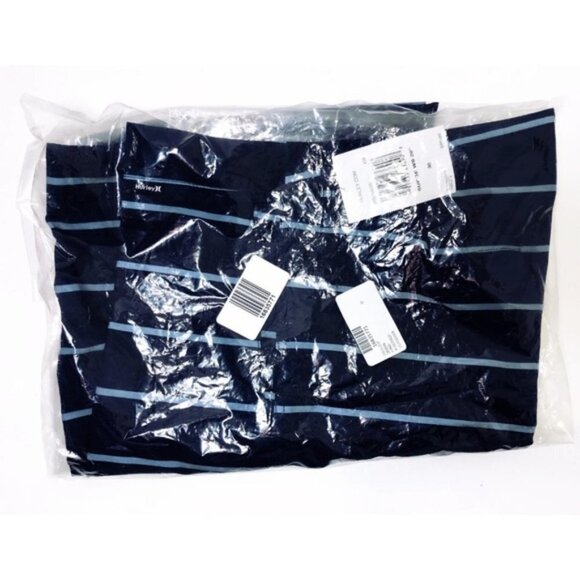 Hurley Mens Blue Striped Pockets Walking Long Board Shorts Sz 30 New - Picture 5 of 8